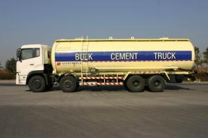 China 8x4 27cbm Dry Bulk Truck Low Alloy Steel For Flour , Bulk Cement Transportation wholesale