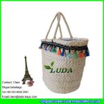 LDYP-009 high quality macrame decoration women summer cornhusk made natural
