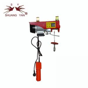 China Black Mini Electric Hoist , Light Duty Electric Hoist Double Hook Energy Saving wholesale