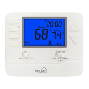 China 24V Electronic Programmable Room Thermostat Large Screen Dispaly wholesale