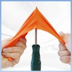 Diamond Pattern Disposable Nitrile Gloves Powder-Free Thickened Orange Daily