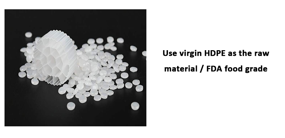 HDPE Colorful Biochips Bio Media For Effective MBBR Filter System