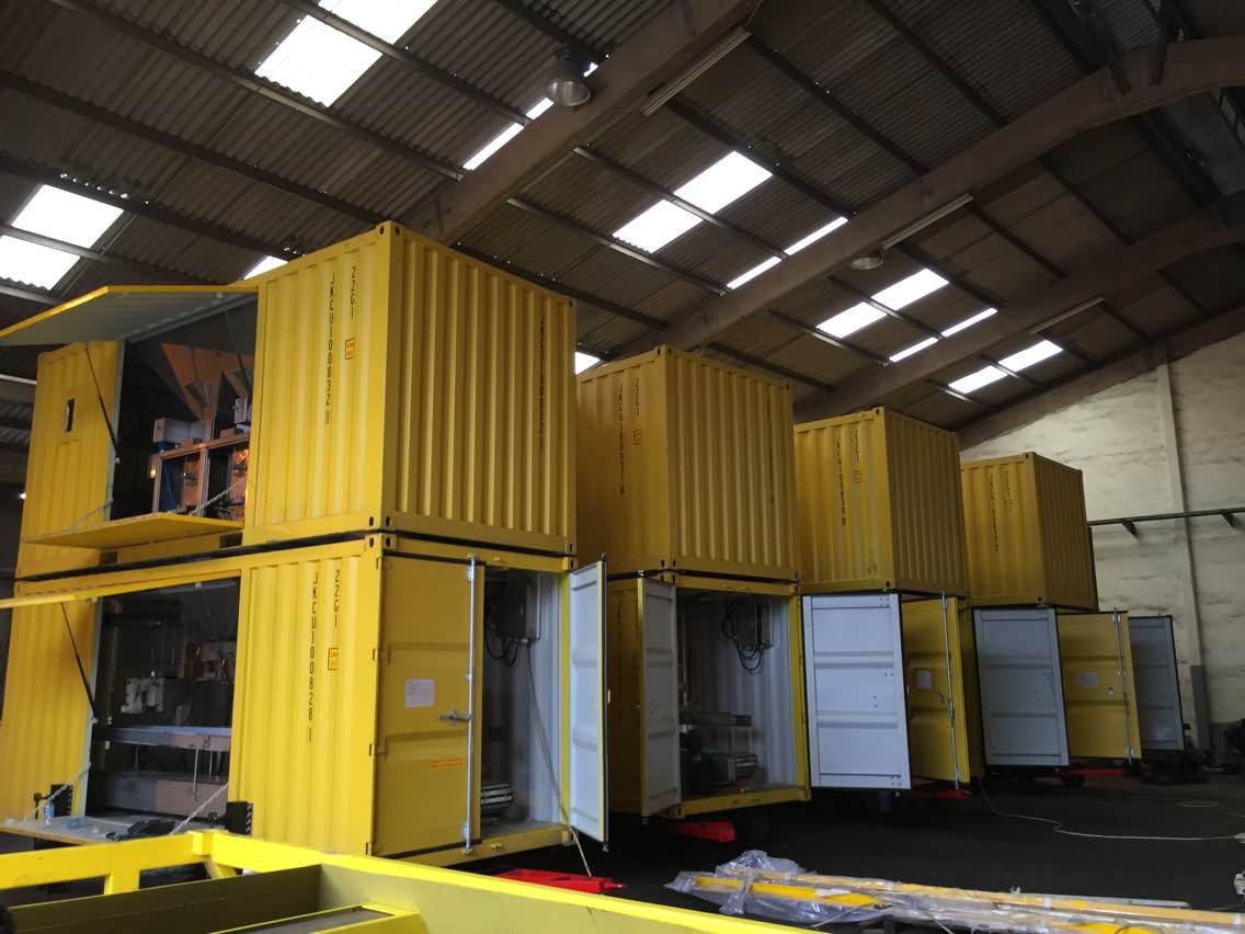 Containerised Mobile Bagging Machine For Dock Fertilizer Moveable