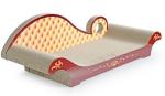 Sofa Shaped Corrugated Cardboard Cat Furniture Customized Abrasion Resistance