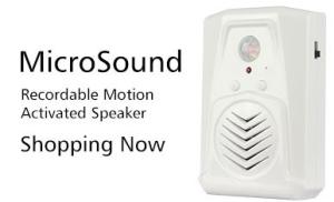 China COMER Sound Speaker Recordable Direction Recognition body Infrared Sensor Alarm wholesale