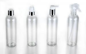 China Shampoo Cylinder Cosmetics Plastic Bottles , PET 100ml Spray Bottle wholesale