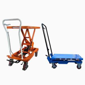 China 1010mmx520mm Manual Scissor Lift Trolley 750kg Max Height 1000mm Single Scissor wholesale
