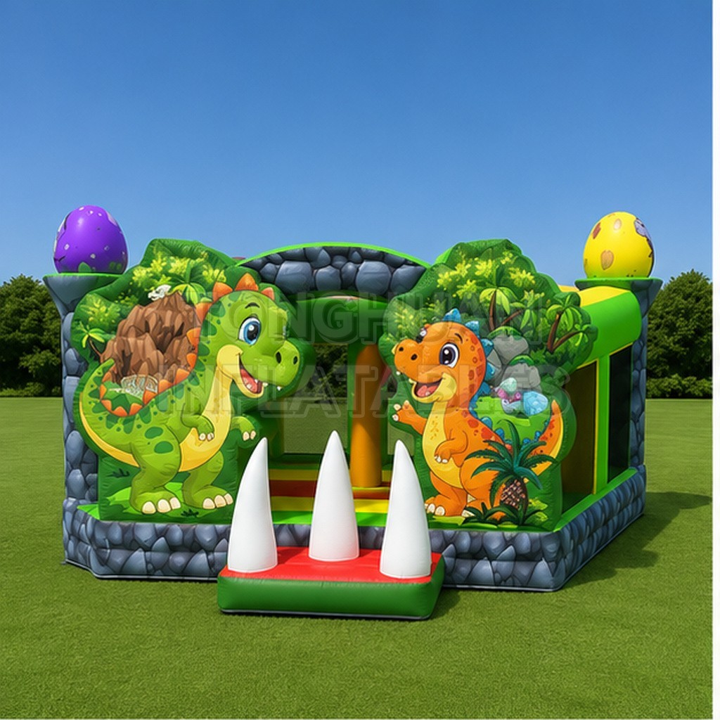 Dinosaur Inflatable Bounce House for Commercial Events