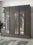 5 Star Hotel Rural Modern Simple Wardrobe Wood Panel Drawer Sliding Door Closet