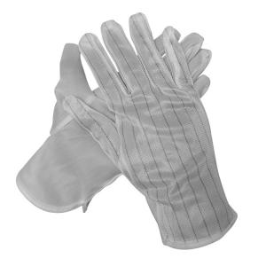 China ESD Antistatic Stripe PU Palm Coated Gloves for Cleanroom wholesale
