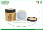 Luxury Cylinder Cardboard Tube Boxes Custom Printed For Candle Packaging