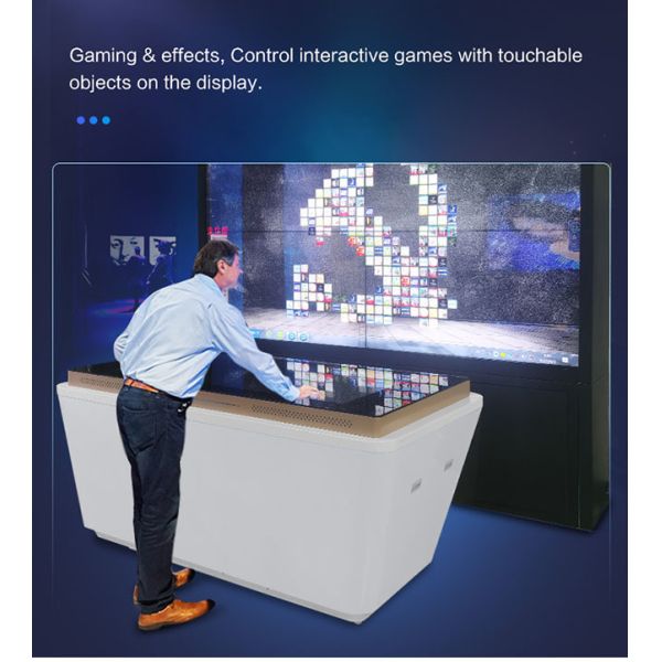 55 inch Advertising Kiosks hd videos interactive whiteboard touch screen table with touch screen