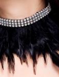 9 Colors Feather Dance Costumes Fabulous Feather Chocker Necklace Accessories