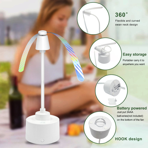 360° Foldable Fly Repellent Fan