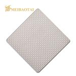 SS304 201 Gold Color Embossed Stainless Steel Sheet For Decoration Wall