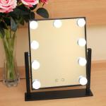 360° Moving LED Bulb Mirror Tin Frame / FUSXIN Led Beauty Mirror