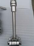 Manual Butt Welding Long Stem SS304 Or SS316 Customize Pressure Cryogenic Ball