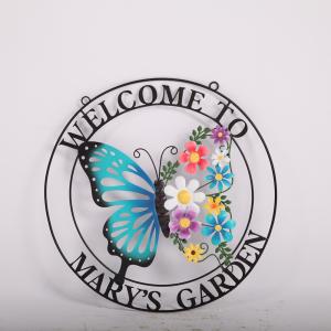 China High Durability Home Decor Crafts For Sophisticated Interiors Round Butterfly Modeling wholesale
