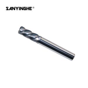 China CNC Carbide 4 Flutes Corner Radius End Mill Cutter For Metal R2.0 10x75mm wholesale