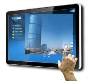 China 24 inch digital interactive ads totem touch screen player android kiosk wholesale