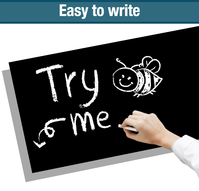 1.2m Removable Self Adhesive Blackboard Sticker Black Board Wall Sticker For Office School