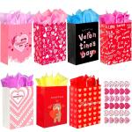 Industry Custom Good Tote Valentine's Day Gift Kraft Paper Bag with Hand Length