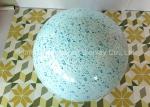 Round Ball Shape Fiberglass Resin Statues Decorative Water Transfer Printing