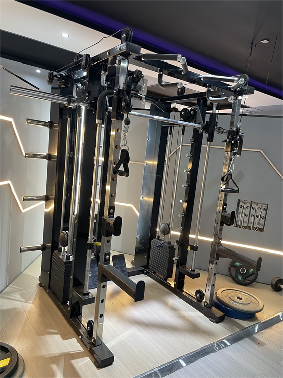 All In One Gym Equipment Indoor Multi Function Smith Machine Chest Arms Shoulder