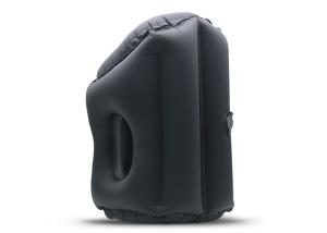China Black Inflatable Foot Rest Travel Pillow Moon Cushion Back Lumbar Support wholesale