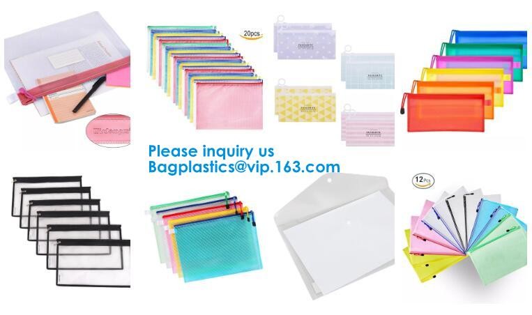 Clear Small Transparent Poly PVC Zipper File Wallet Packaging Women Travel Clear Wash Organizer Pouch