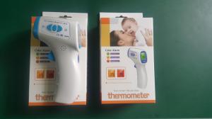 China White Lcd Display Tricolor Backlight Digital Infrared Thermometer Body Temerature Test wholesale