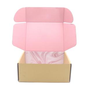China Corrugated T Shirt Recycled Packaging Box Pantone Color Printing wholesale