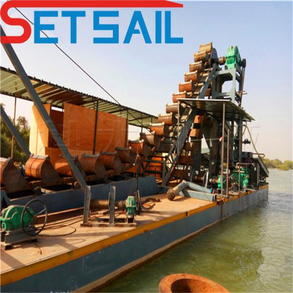 QHCBD-8 Bucket Chain Mining Dredger for River Diamond Chain Quantity 172PCS
