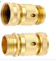 China Solid Brass Garden Hose Connectors , Brass Quick Connect Water Hose Fittings wholesale