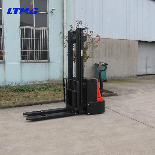2 Stage Mast Straddle Pallet Stacker , Pedestrian Counterbalanced Forklift