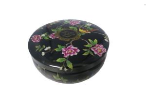 China D112mm Belly Shaped Candle Tin Box Printing For Holiday , Candle Tins With Lids wholesale