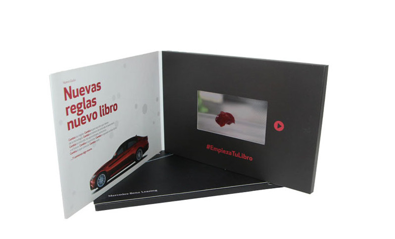 Custom design lcd screen video mailer for advertising,video greeting card