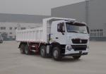 380HP HOWO A7 Used Dump Truck Front Side Lifting Type 300L Fuel Tanker Capacity