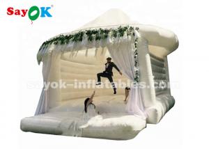 China Commercial Outdoor White Inflatable Bounce For Wedding Customized Size on sale