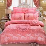 200TC 100% Cotton Bed Sheet Quilt Cover Bed Skirt Set for European and American