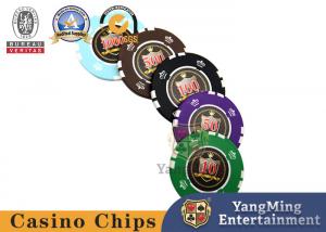 China Anti Counterfeiting Casino Poker Chip Set Clay +Sticker wholesale