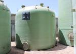 Vertical Harmless Water Treatment Smooth FRP Storage Tank Cross Wound Antiseptic