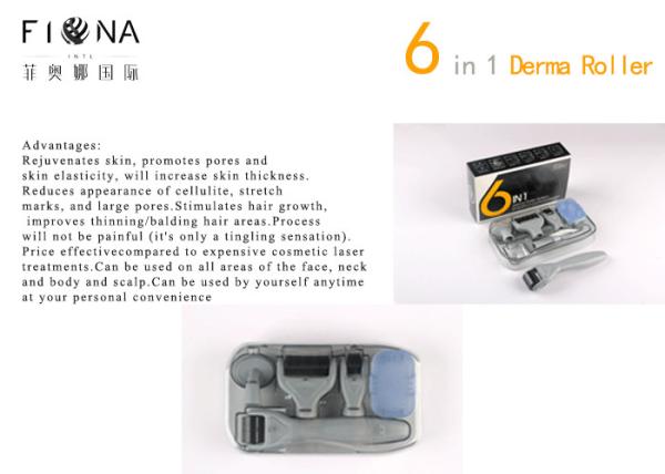 YYR Korea 6 in 1 derma roller 12/300/720/1200 needles titanium micro needle