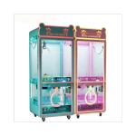 Black Prize Machines 710mm Custom Doll Claw Machine 4 Side Transparent Claw