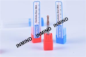 China TiSiN Coating , Carbide Ball Nose End Mill , R1.5 , Grain Size 0.5-0.6UM , Straight Shank or 4mm Shank wholesale