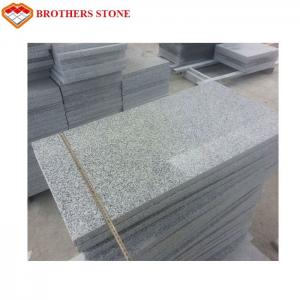 China Indoor Decoration Flamed Granite Stone Slabs , Crystal White Granite G603 Slab on sale
