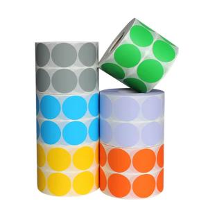 China Blank Barcode Adhesive Thermal Paper Roll Waterproof Colorful 100x 150mm 4*6'' wholesale