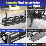 Metal Cable Management Box for Under Desk Cable Management 1mm Thickness Powder