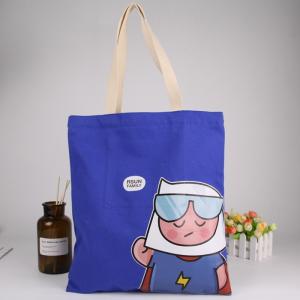 China Big Size Heavy Blank Canvas Tote Bags / Washable Canvas Grocery Bags Heat Transfer Printing wholesale