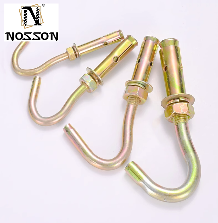 Carbon Steel Expansion Anchor Bolts Grade 4.8 8.8 10.9 12.9 with Colorful Paint Coat GB 22795 Finish Longer Life TiCN